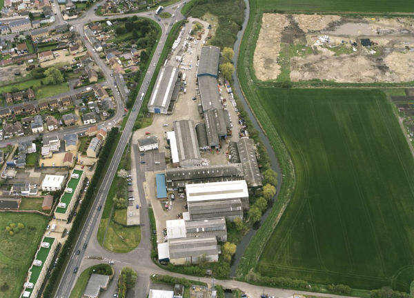 Aerial view of Metalcraft's Chatteris facility