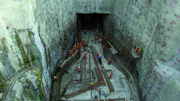 The new intake at the Binga hydroelectric power facility in the Philippines.