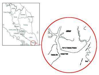 Location of Tanjung Bin power plant