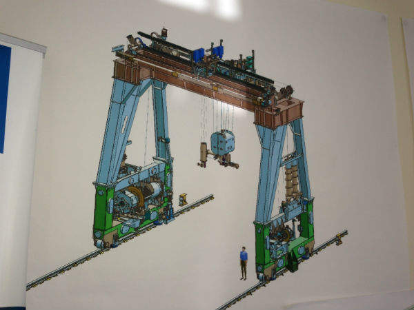 Drawing of Devonport sub disassembly crane built by TM Engineers
