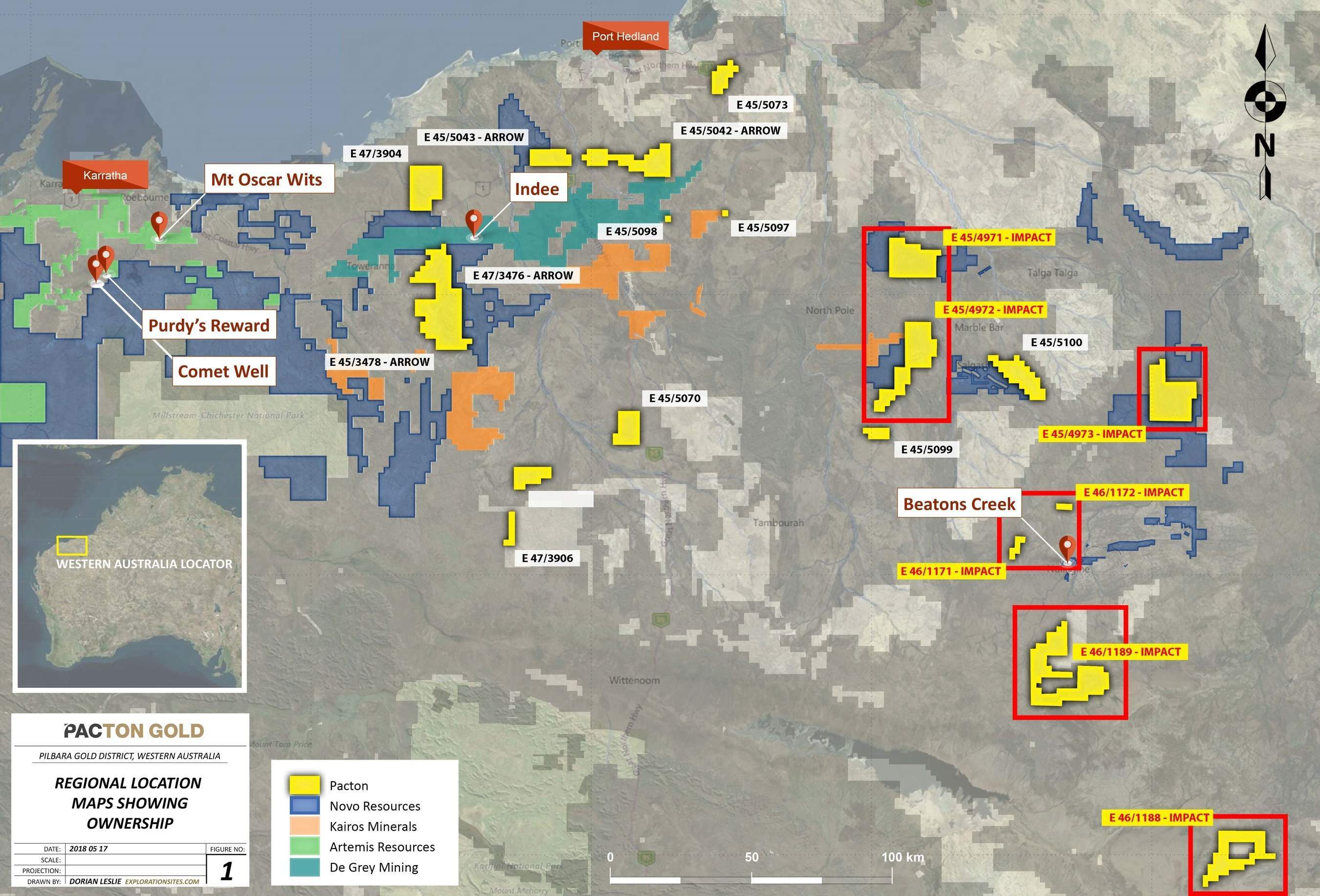 Pacton Gold Inc--Pacton Gold Becomes 3rd Largest Land Holder in