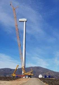 Mainstream installs first turbine at 170MW Sarco wind farm in Chile