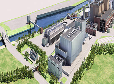Neues GuD-Kraftwerk in Herne / New combined cycle power plant in Herne
