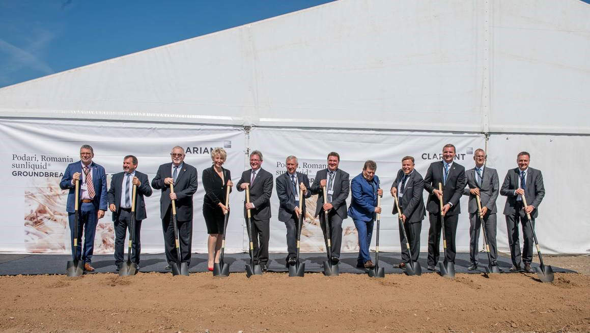Clariant breaks ground on new cellulosic ethanol plant in Romania