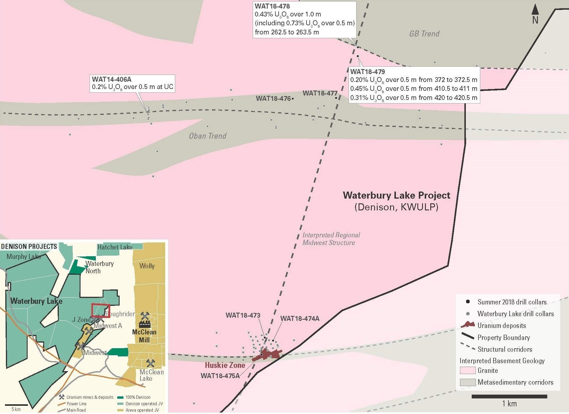 Denison finds uranium mineralization at Waterbury Lake project, Canada
