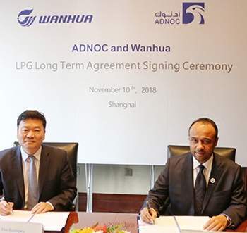 ADNOC, Wanhua Chemical ink LPG sales contract
