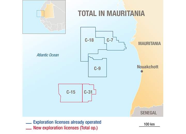 Total wins hydrocarbon rights for two new offshore blocks in Mauritania