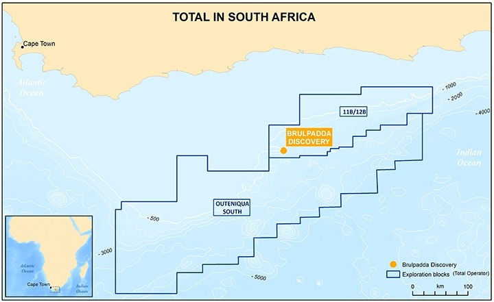 Total discovers gas on Brulpadda prospects in South Africa