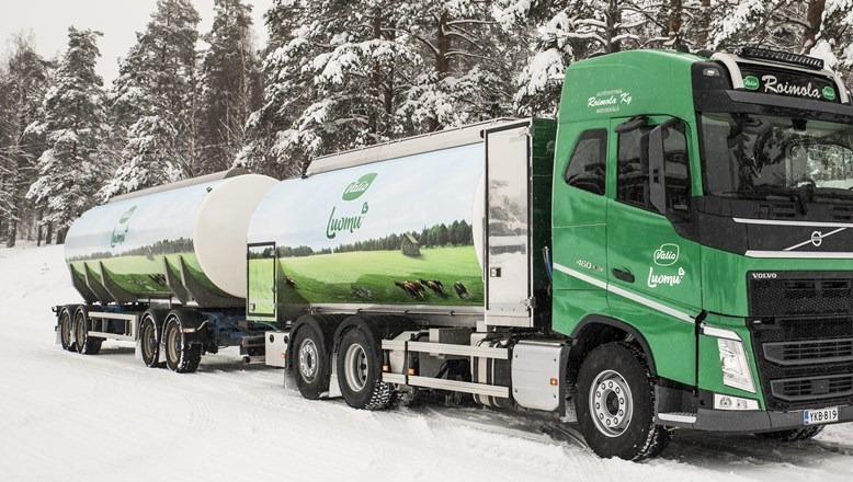 Valio introduces Finland’s first biogas-fueled milk collection truck