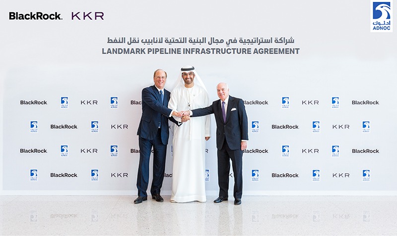 ADNOC signs $4bn deal to form pipeline company with KKR, BlackRock