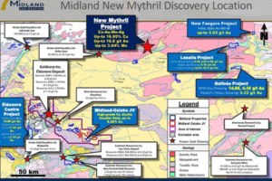 Midland starts first drilling campaign on Mythril Cu-Au-Mo-Ag discovery