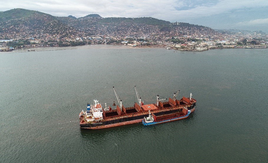 SL Mining ships first iron ore delivery from Freetown Port in Sierra Leone