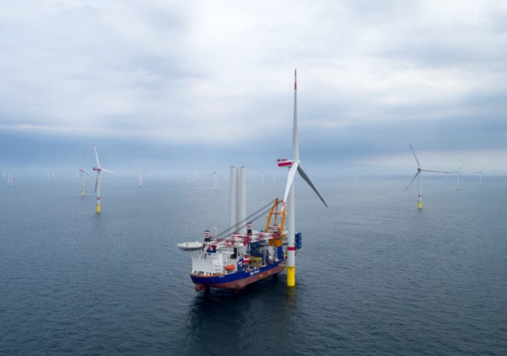 Turbine installation at North Sea wind farm Deutsche Bucht is progressing