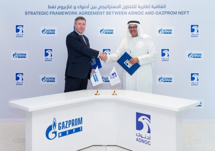 Gazprom Neft and ADNOC conclude framework agreement