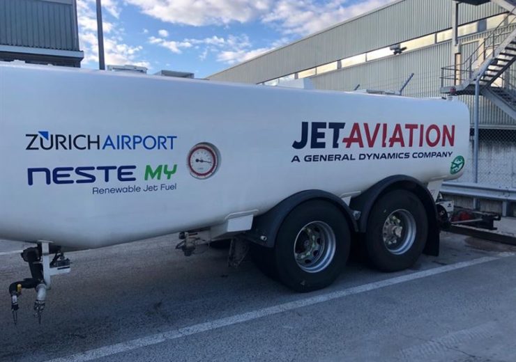 Neste’s sustainable aviation fuel available at Zurich airport during the World Economic Forum 2020