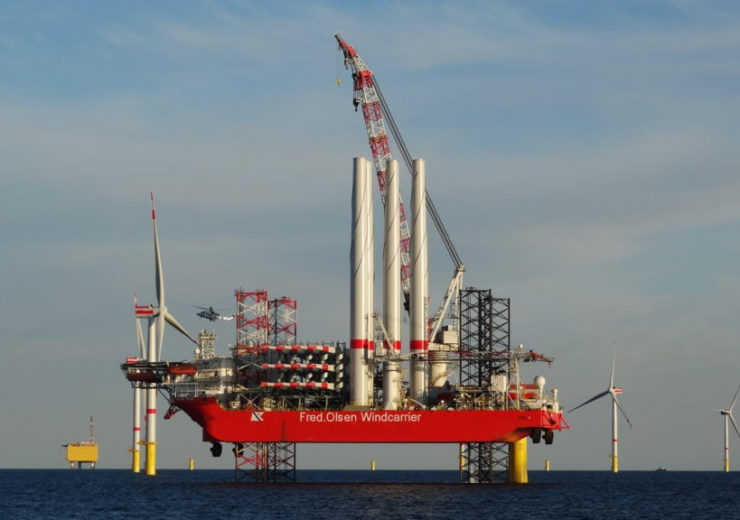 Fred. Olsen Windcarrier contracted to finish Trianel Windpark Borkum II