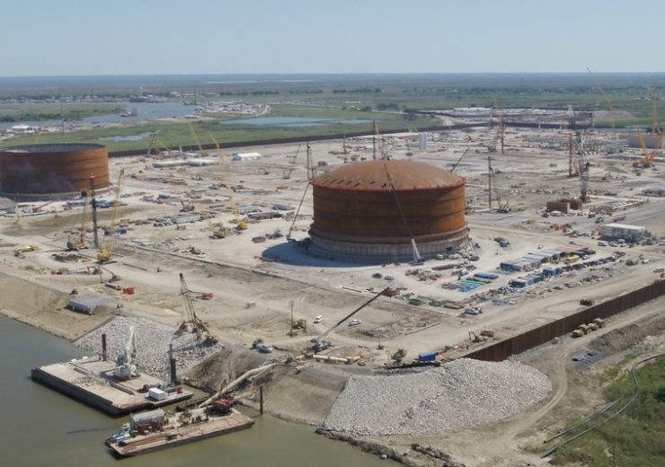 Roof raising completes for first storage tank at Calcasieu Pass LNG