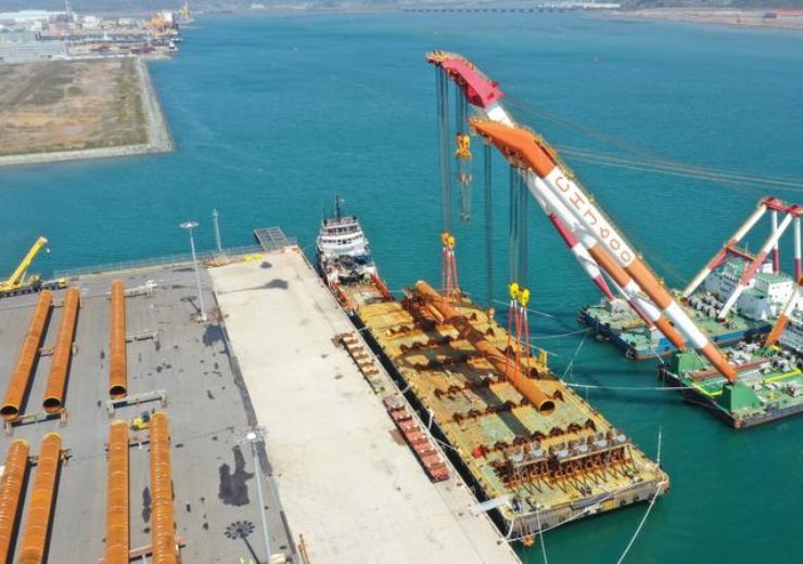 First batch of pin piles loaded for TPCs offshore wind farm in Taiwan