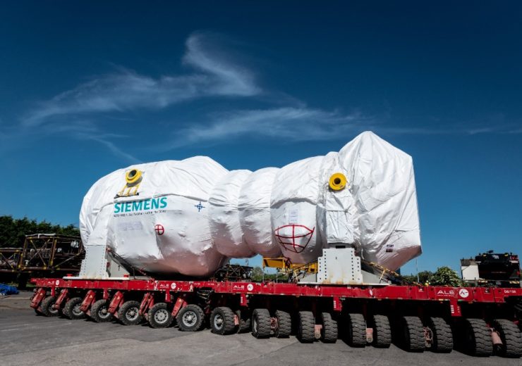 Gas turbine for 840MW Keadby 2 project arrives at construction site