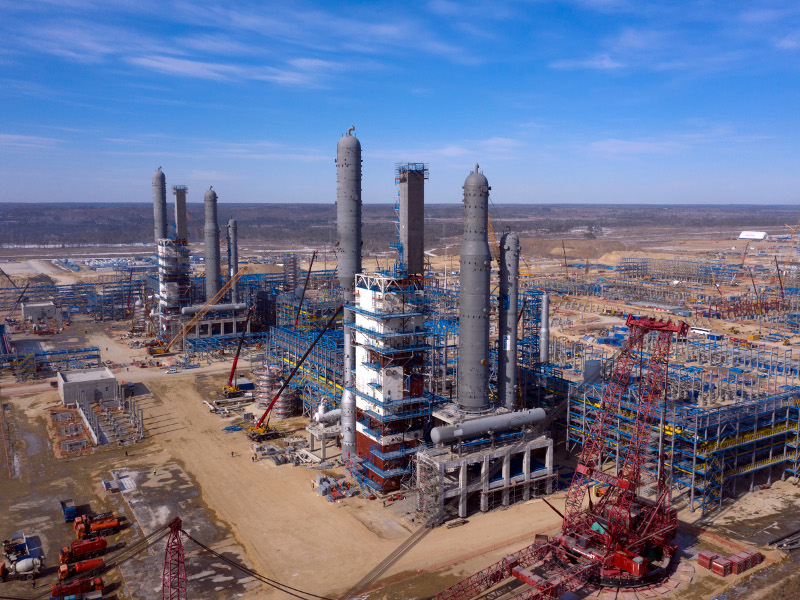 Amur gas processing plant, Svobodny, Amur Region, Russia