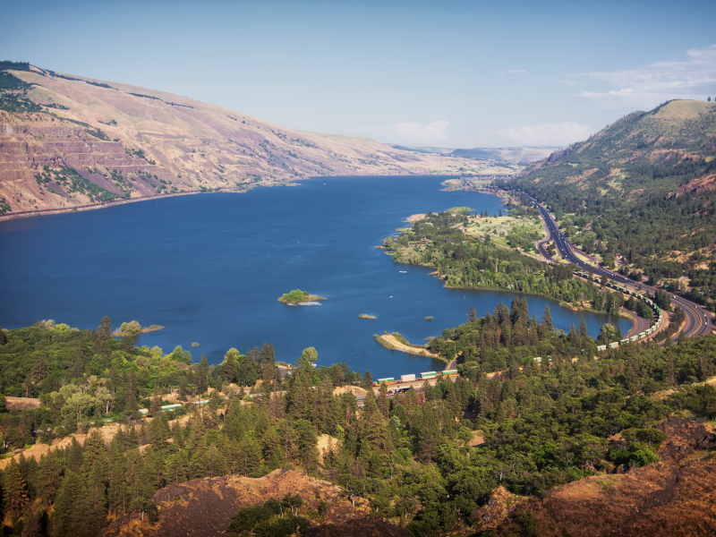 Columbia River from Rowena Crest Viewpoint