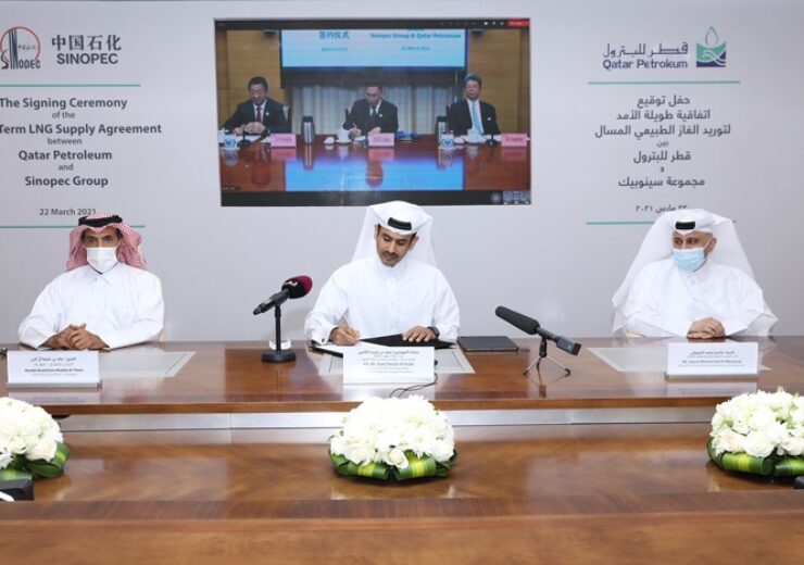 Qatar Petroleum signs a long-term SPA to supply 2 MTPA of LNG to China’s Sinopec