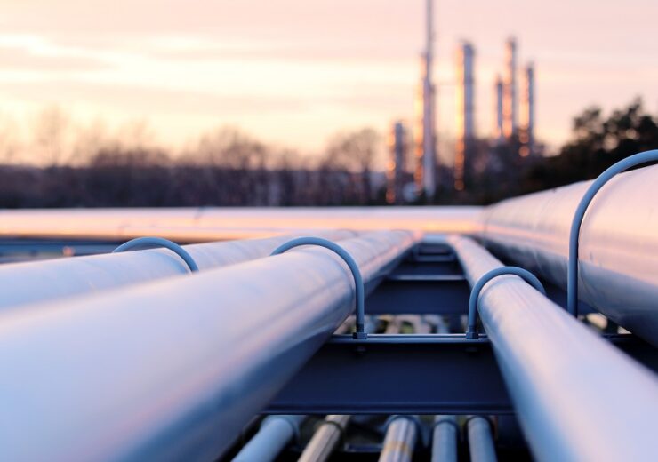 Steel,Long,Pipes,In,Crude,Oil,Factory,During,Sunset