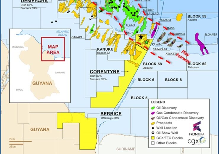 Frontera Energy announces discovery at Kawa-1 well, offshore Guyana