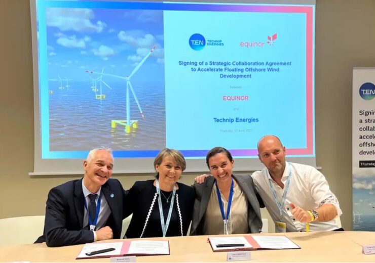 Equinor and Technip Energies enter strategic collaboration for floating wind substructures