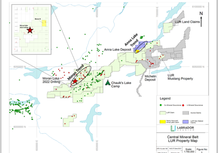 Labrador Uranium signs purchase agreement to acquire Anna Lake and Moran B Assets in the Central Mineral Belt