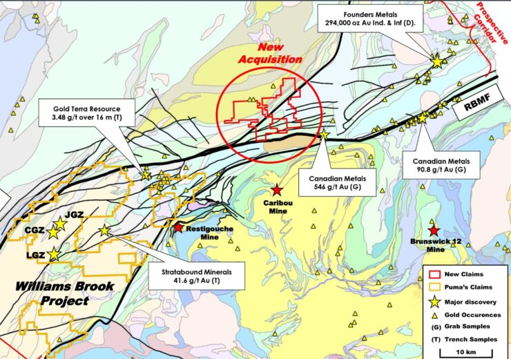 Puma Exploration Secures More Prospective Ground at Its Williams Brook Gold Project