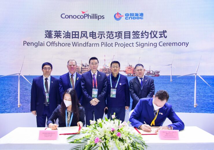 ConocoPhillips China announces the commencement of the Penglai offshore windfarm pilot project in partnership with CNOOC