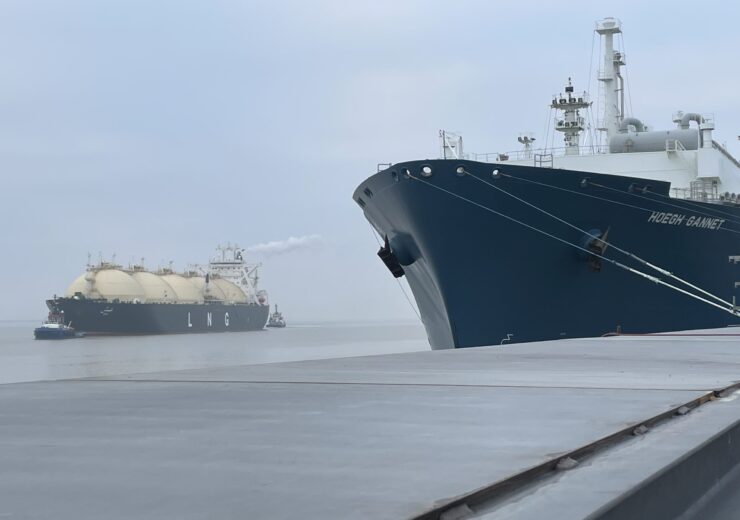 ADNOCs Ish Vessel Delivering the first LNG Cargo from the Middle East to Brunsbuttel Port in Germany