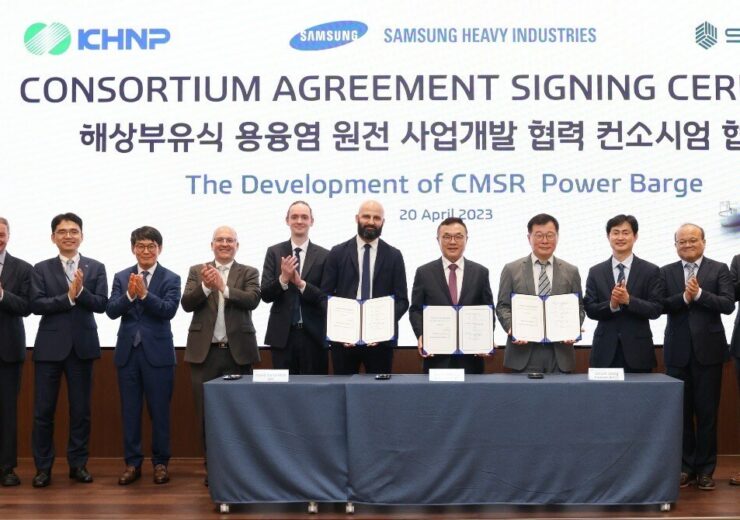 Korea Hydro & Nuclear Power, Samsung Heavy Industries and Seaborg Technologies form consortium to develop CMSR-based floating nuclear power plants