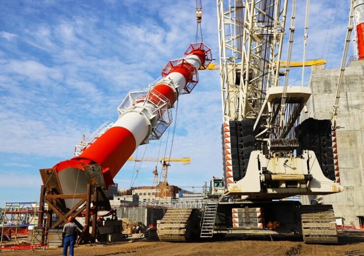 ROSATOM announces completion of ventilation stack installation at unit 2 of Kursk NPP-2