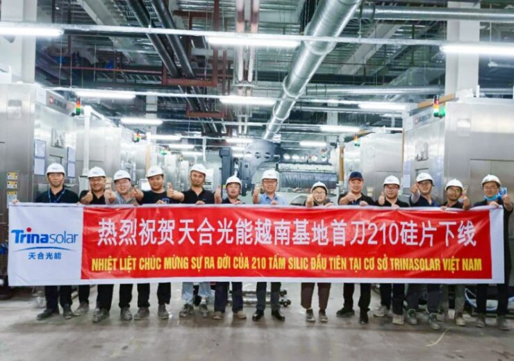 Trina Solar starts production of 210mm monocrystalline silicon wafers in Vietnam
