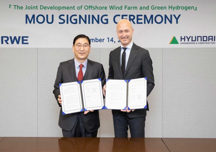 Hyundai and RWE sign Memorandum of Understanding to jointly develop offshore wind and green hydrogen in Korea