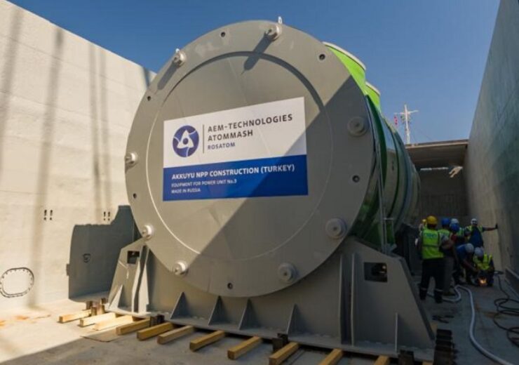 Rosatom delivers reactor pressure vessel for Akkuyu NPP unit 3