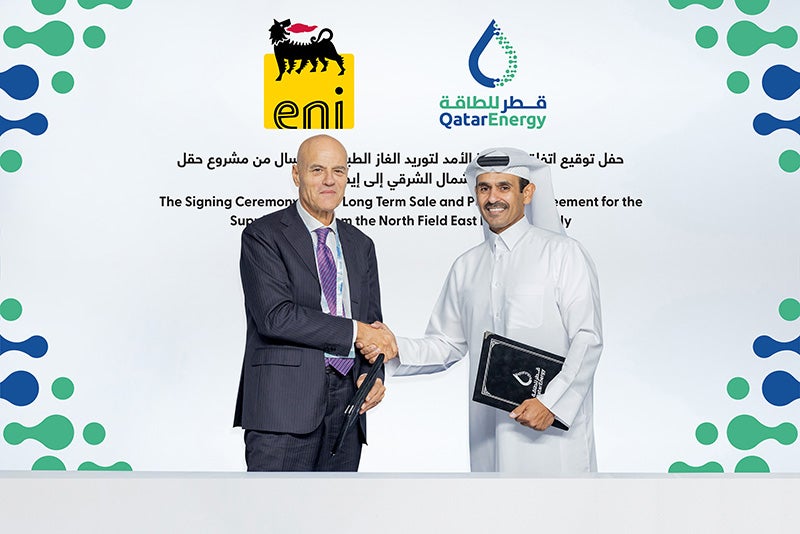 QatarEnergy, ENI sign 27-year LNG supply agreement for up to 1MTPA to Italy QatarEnergy, ENI sign 27-year LNG supply agreement for up to 1MTPA to Italy